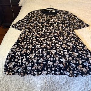 Garnet Hill flirty dress with liner. Only worn once to. Wedding.